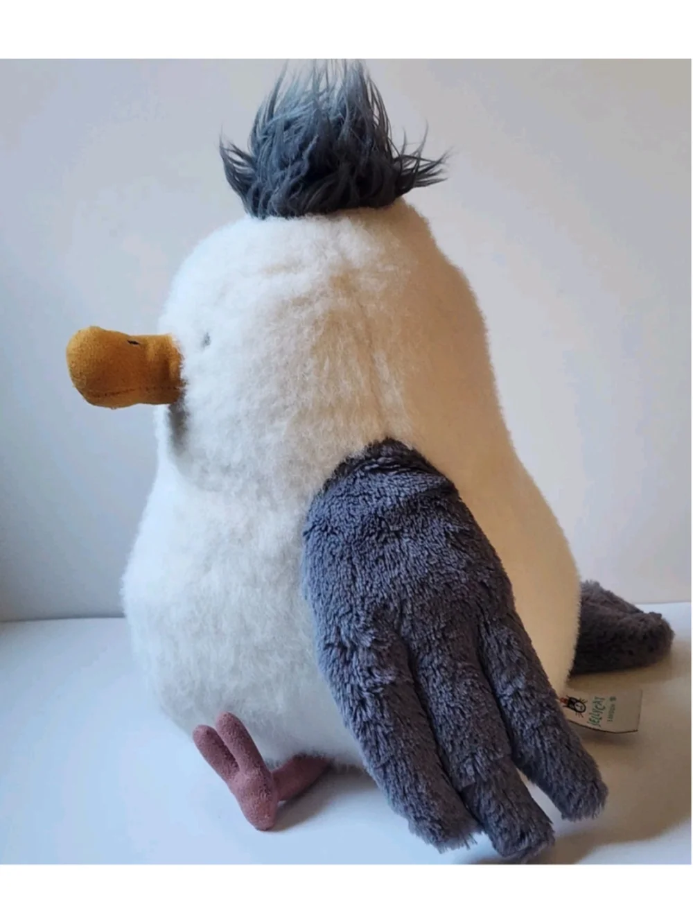 Authentic Jellycat Chip Seagull Medium Plush Soft Toy Bird White Gray